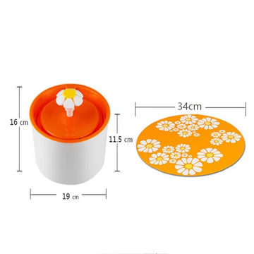 Cat Automatic Fountain Pet Drinking Water Dispenser Electric LED Dog Drinking Fountain Cat Feeder Drink Filter USB Powered